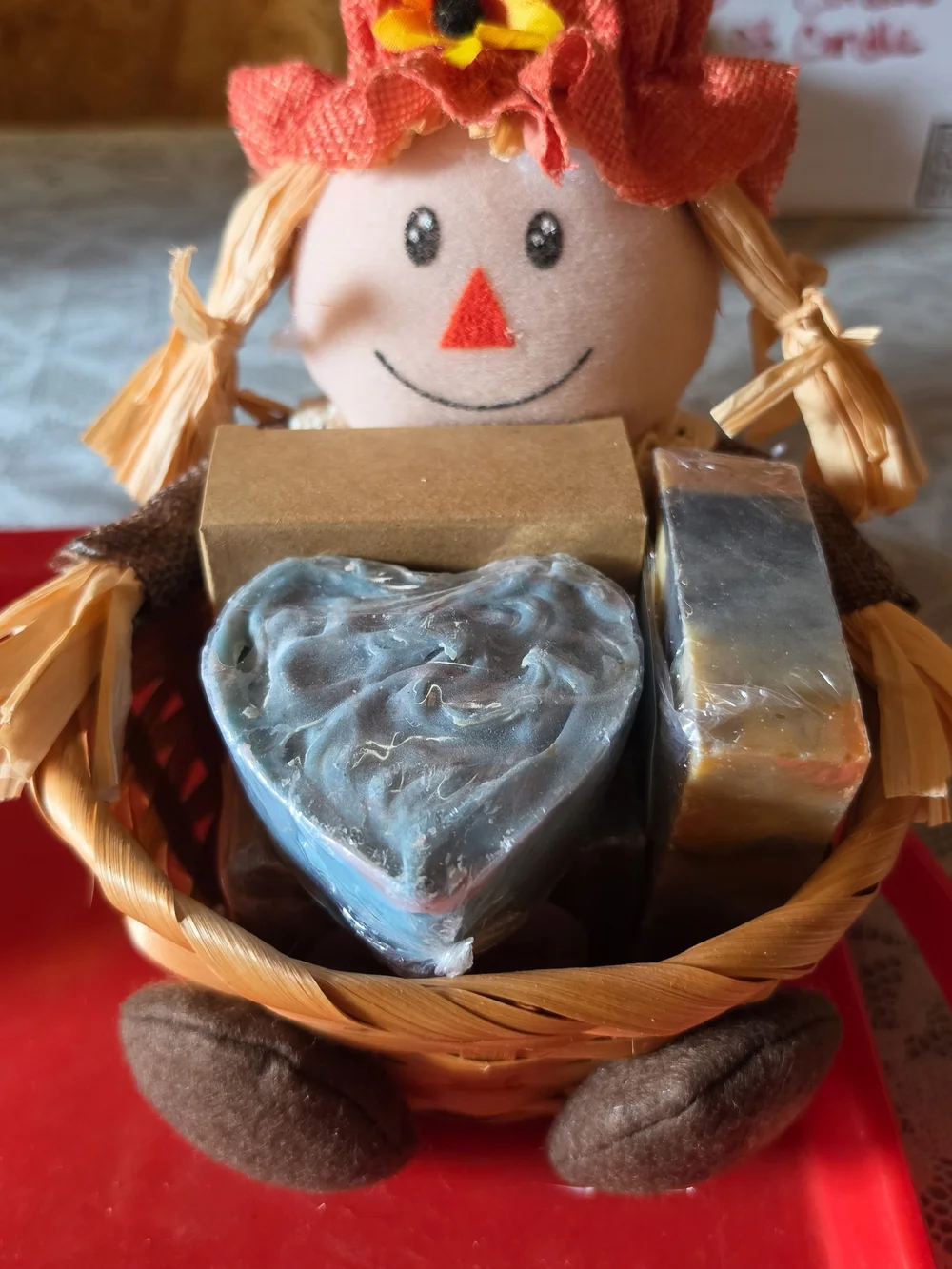 Handmade fall Soap basket - Gentle cleansing soap Bath & Body